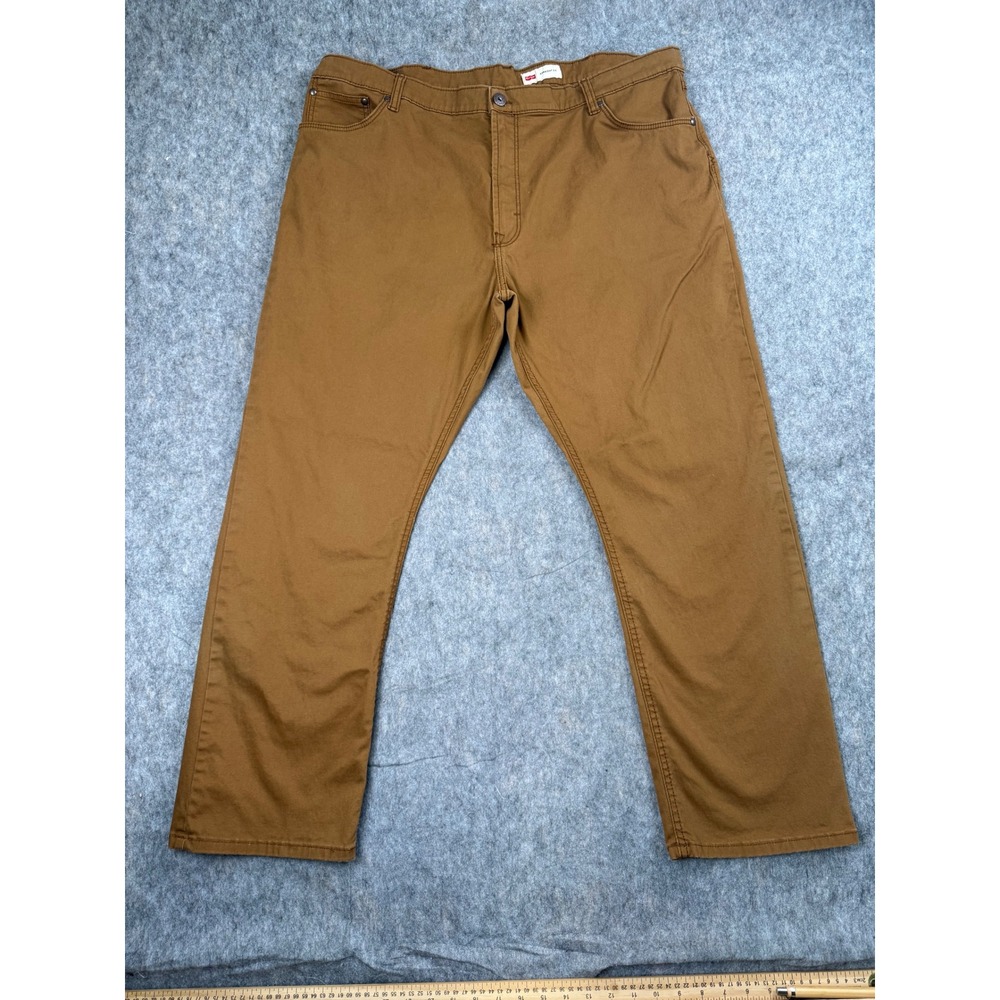 Wrangler Straight Fit Pants Mens 42x30 Brown Tobacco Stretch Cotton 95WRWTF‎